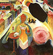 Wassily Kandinsky : Dame in Moscow 1912 : $269