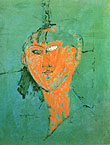 Amedeo Modigliani : Head of Young Woman 1915 : $249