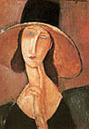 Amedeo Modigliani : Jeanne in Straw Hat 1917 : $255