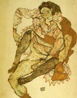 Egon Schiele : Embrace 1915 : $269