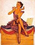 Pin Ups : Gil Elvgren Only for the Money 1954 : $275