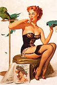 Pin Ups : Gil Elvgren No You Don't 1956 : $275