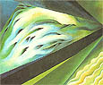 Georgia O'Keeffe : Blue and Green Music 1919 : $257