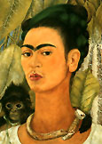 Frida Kahlo : Self-Portrait with Monkey 1938 : $275