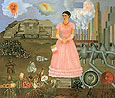 Frida Kahlo : Borderline between Mexico and USA : $275