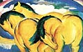 Franz Marc : Little Yellow Horses : $255