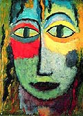 Alexej von Jawlensky : Tete de Femme Meduse : $255