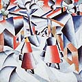 Kasimir Malevich : Morning in the Village : $275