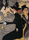 Henri Toulouse Lautrec : Le Divan Japonais : $255