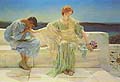 Sir Lawrence Alma Tadema : Young Lovers : $329