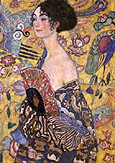 Gustav Klimt : Lady with Fan 1917 : $279