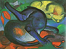 Franz Marc : Two Cats 1912 : $249