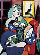 Pablo Picasso : Woman with Book 1932 : $285