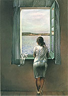 Salvador Dali : Girl Standing at the Window 1925 : $275