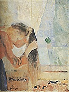 Edvard Munch : Girl combing her hair  1892 : $257