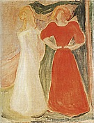 Edvard Munch : Two Girls (from the Reinhardt Frieze)  1906-07 : $259