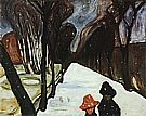 Edvard Munch : Snow Falling in the Lane  1906 : $269