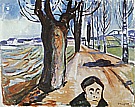 Edvard Munch : The Murderer in the Lane  1919 : $279