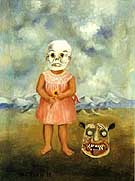 Frida Kahlo : Girl With Death Mask : $269