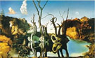 Salvador Dali : Swans Reflecting Elephants : $289