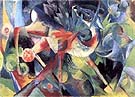 Franz Marc : Deer in a Flower Garden : $269