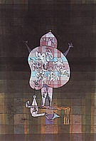 Paul Klee : Ventriloquist and Crier in the Moor  1923 : $259