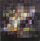 Paul Klee : Ancient Sound, Abstract on Black  1925