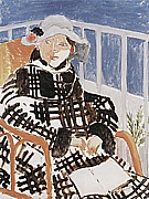 Matisse : Mlle Matisse in a Scotch Plaid Coat 1918 : $269