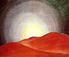 Georgia O'Keeffe : Red Hills with Sun : $265