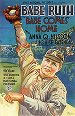 Sporting-Movie-Posters : BABE COMES HOME 1927 : $269