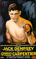 Sporting-Movie-Posters : JACK DEMPSEY AND GEORGES CARPENTER 1921 : $269