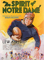 Sporting-Movie-Posters : THE SPIRIT OF NOTRE DAME 1931 : $275