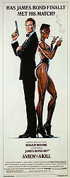 James-Bond-Movie-Posters : A View To A Kill III : $285