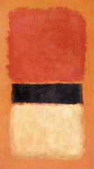 Mark Rothko : Black Stripe (Orange Gold Black) 1957 : $269