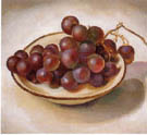 Georgia O'Keeffe : Grapes on White Dish Dark Rim 1920 : $245