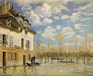 Alfred Sisley : Boat in the Flood at Port Marly 1876 : $279