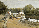 Alfred Sisley : Early Snow at Louveciennes 1870 : $275