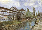 Alfred Sisley : Provenchers Mill at Moret 1883 : $279