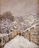 Alfred Sisley : Snow at Louveciennes 1875 : $279