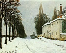 Alfred Sisley : Snow on the Road Louveciennes 1874 : $275