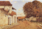 Alfred Sisley : Street in Louveciennes rue de la Pricesse 1874 : $275