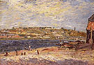 Alfred Sisley : The Banks of the River at Saint Mammes 1884 : $279