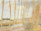 Alfred Sisley : The Canal du Loing at Moret 1892 : $275