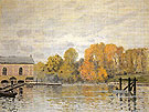 Alfred Sisley : Waterworks at Marly 1876 : $275