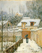 Alfred Sisley : Snow at Louveciennes 1874 : $275