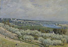 Alfred Sisley : The Terrace at Saint Germain Spring 1875 : $279