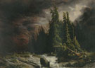 Alexandre Calame : Strom over the Handeck 1839 : $279