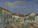Alfred Sisley : Farmyard at Sablons 1885 : $275