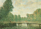 Alfred Sisley : Footbridge on the Orvanne 1896 : $275
