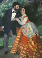 Alfred Sisley : Portrait of Alfred Sisley and His Wife 1868 : $279